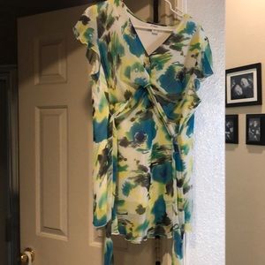 Dress Barn 1x multi color blouse